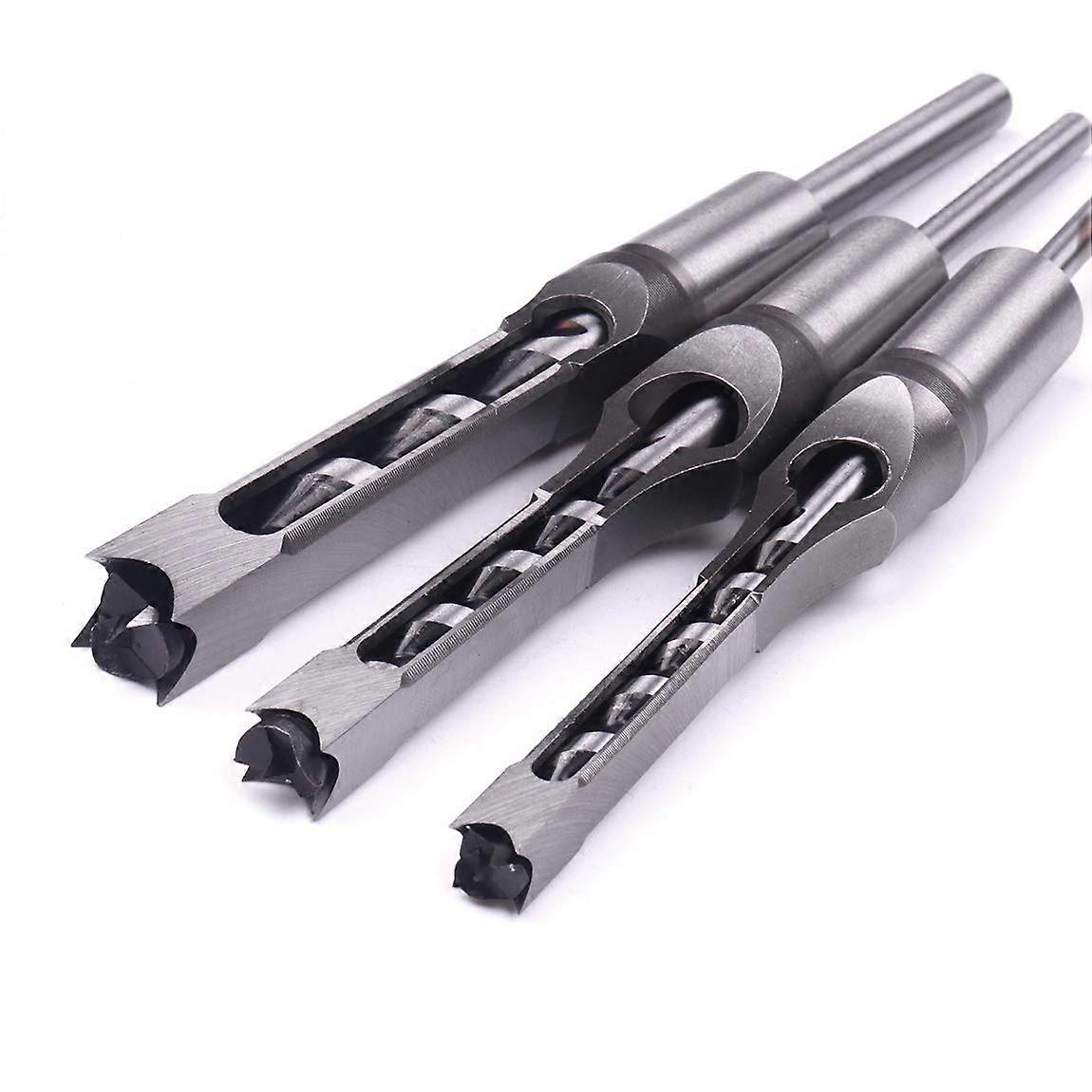 Woodworking Square Hole Drill Bit Set, 5/16", 3/8", 1/2" (All Sizes)