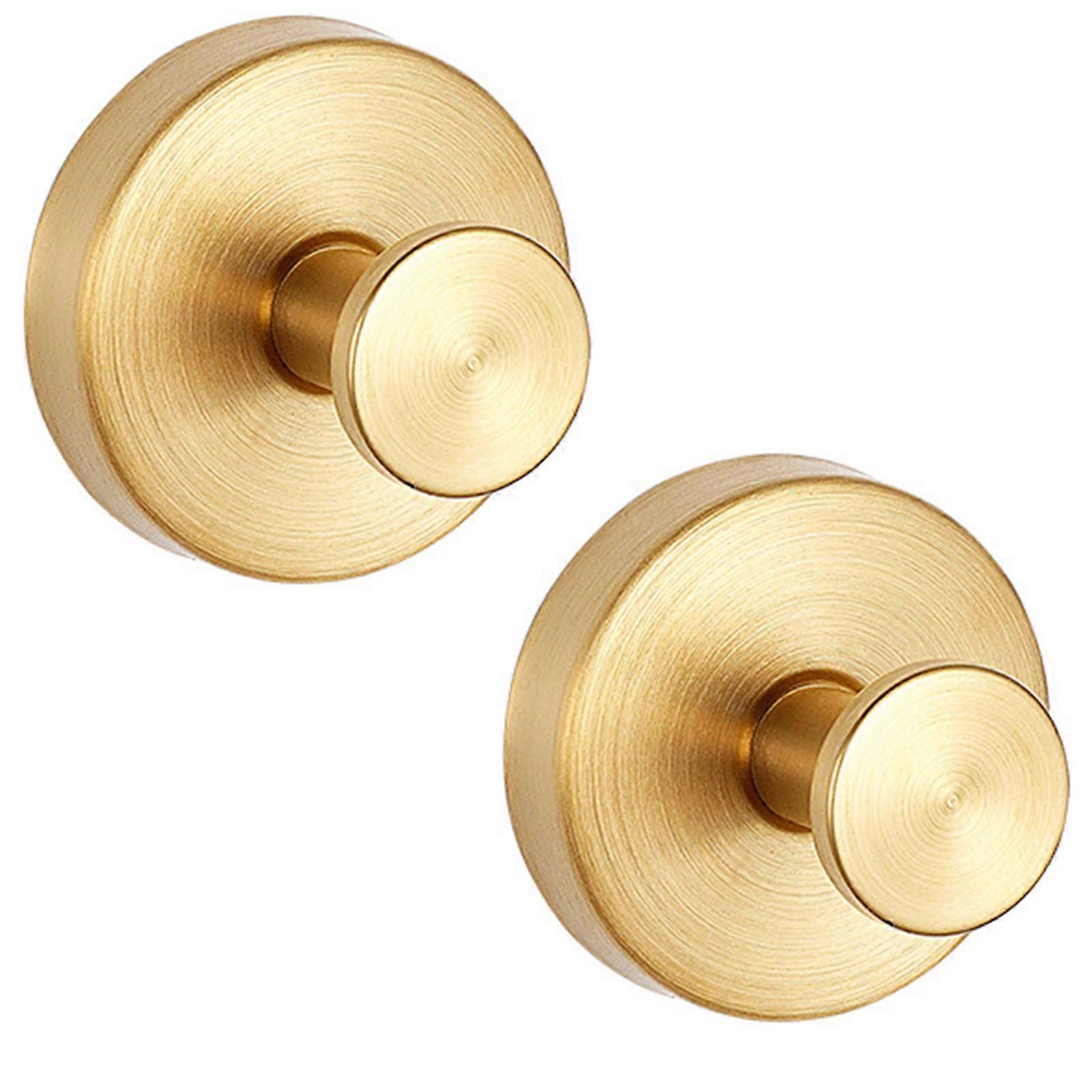 2-Pack Stainless Steel Suction Cup Hooks, No Drill Towel Hooks Heavy Duty Waterproof Wall Hooks for Kitchen Bathroom