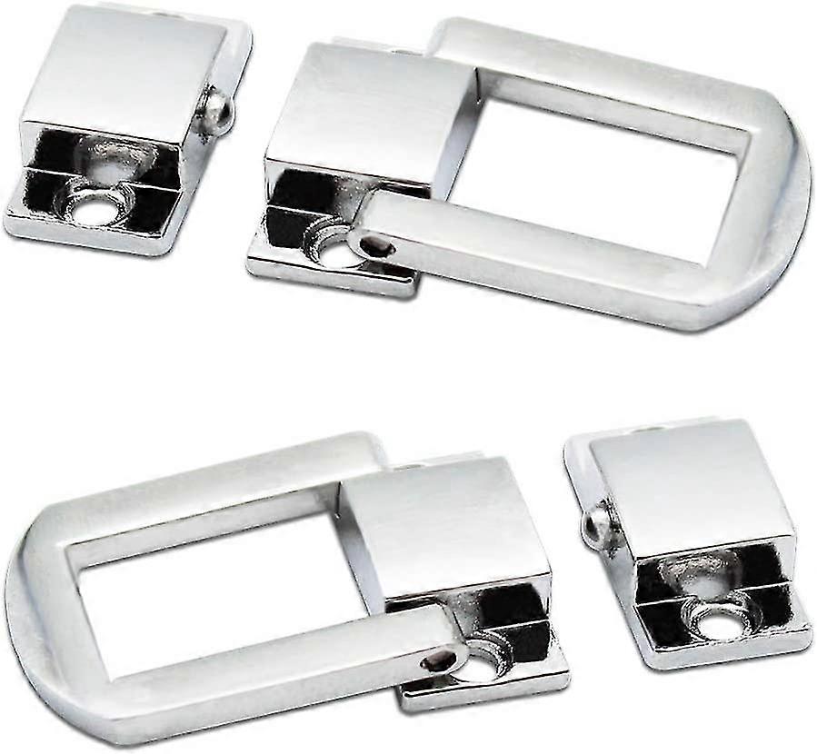 10pcsジュエリーボックスラッチヴィンテージラッチハスプラッチ木箱ロックネジ付き - シルバー、31 * 24mm Jskee