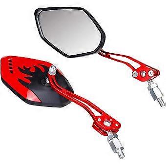 2 piezas Universal Motorbike View Mirror Motorcycle Espejos retrovisores 360 grados rotación Motocicleta Mot
