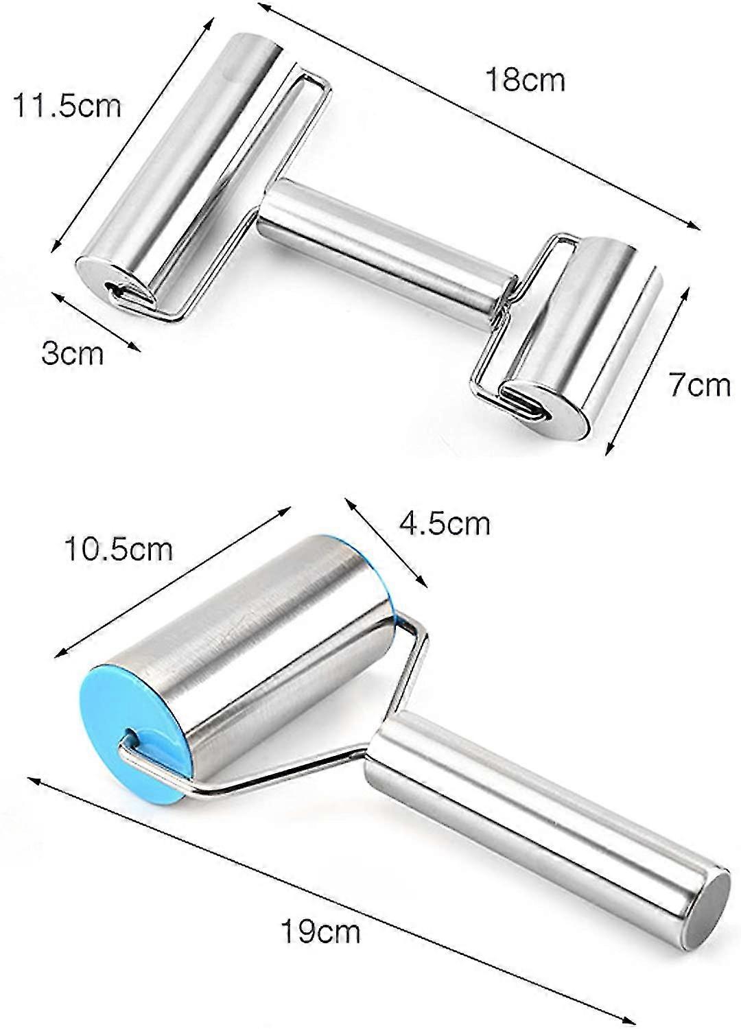 H-shape And L-shape Rolling Pin Multifunction Rolling Pin Stainless Steel Head