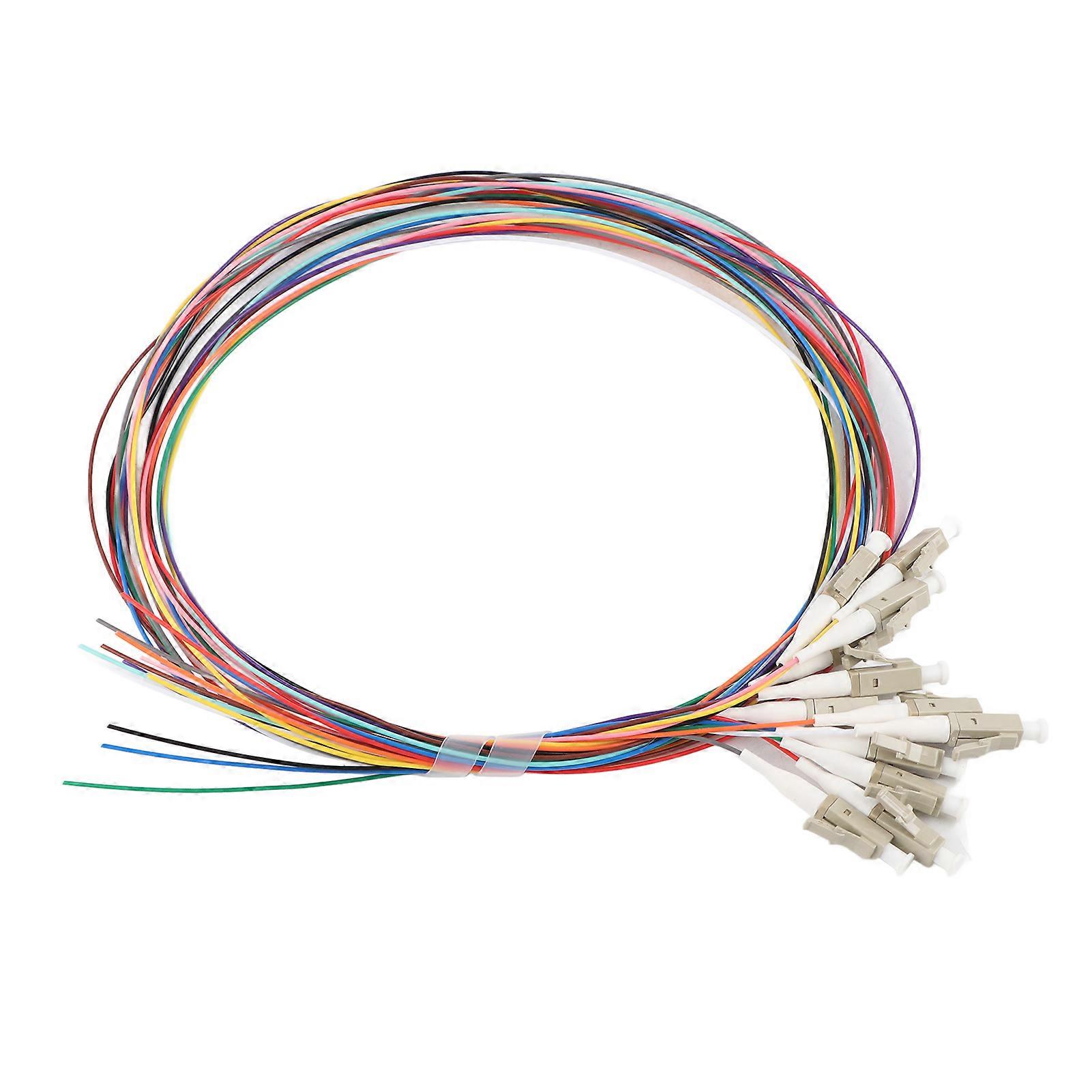 Fiber Pigtail Cable Multimode 12-Cores LC/UPC-62.5/125 with PVC Outer Shell for Networks