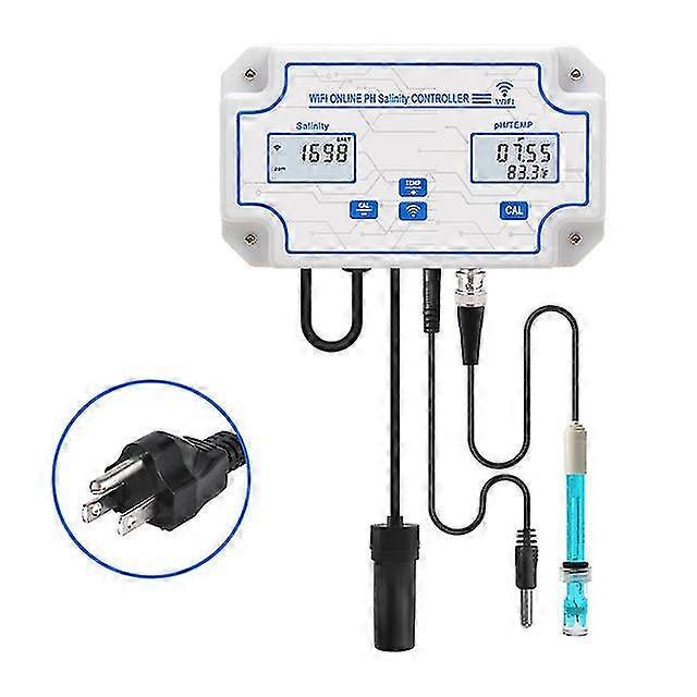 Digital tuya wifi ph/orp/temp meter 3 in 1 water quality tester aquarium accurate ph monitor acidometer  app control us/eu plug