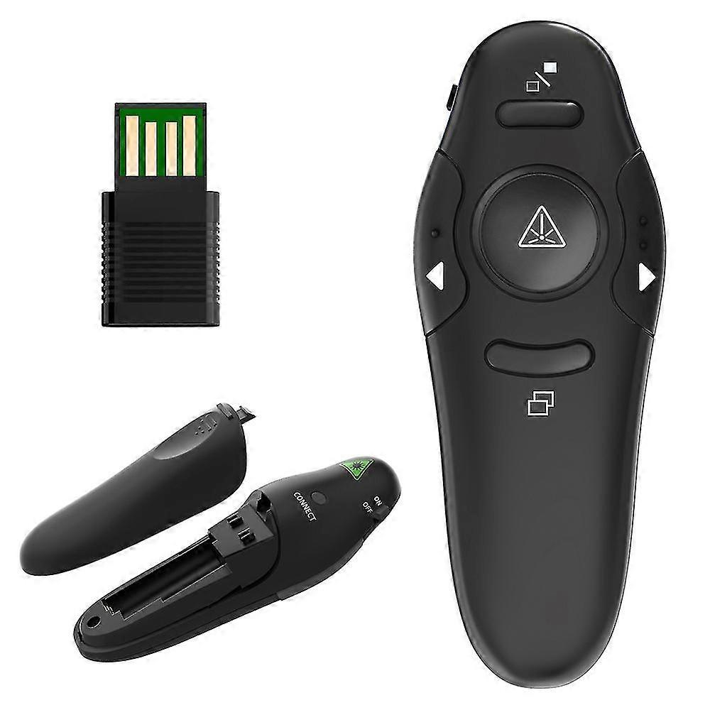 Wireless Presenter 2.4ghz Ppt Pen Powerpoint Clicker Remote Control With Usb Receiver