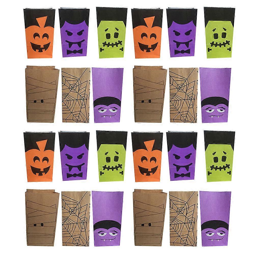 24pcs Candy Gift Bag Lovely Candy Packaging Box Storage Bag Gift Container