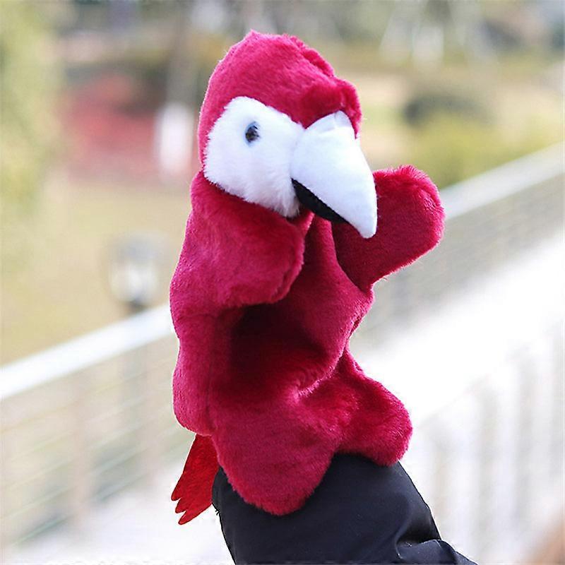 Parrots Finger Puppet Animal Doll Toys Cartoon Hand Puppets Soft Plush Toy New