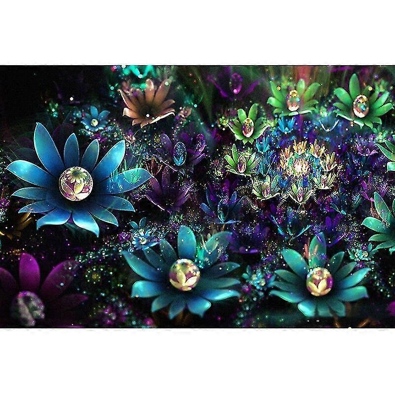كامل الحفر الماس اللوحة 5D دي الماس التطريز عبر غرزة الملونة زهرة الماس الفسيفساء حجر الراين الديكور A
