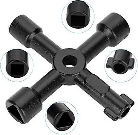 ZK-4-way multifunctional control cabinet key, control cabinet key, square key, faucet, triangle key, 4-way key, control cabinet key, four-way master k