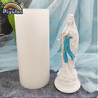 Stampo In Silicone Per Sapone E Candele Mother Hug - Forma Madonna Con Bambino 3D Per Fai Da Te, Gesso E Resina