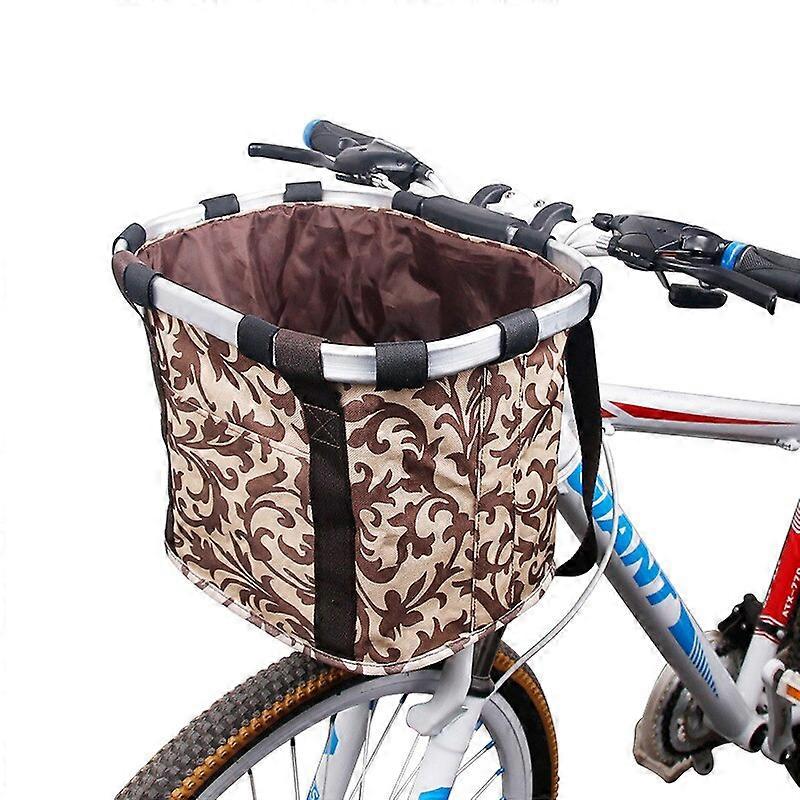 Bicycle Basket Bike Handlebar Front Basket Removable Pet Carrier