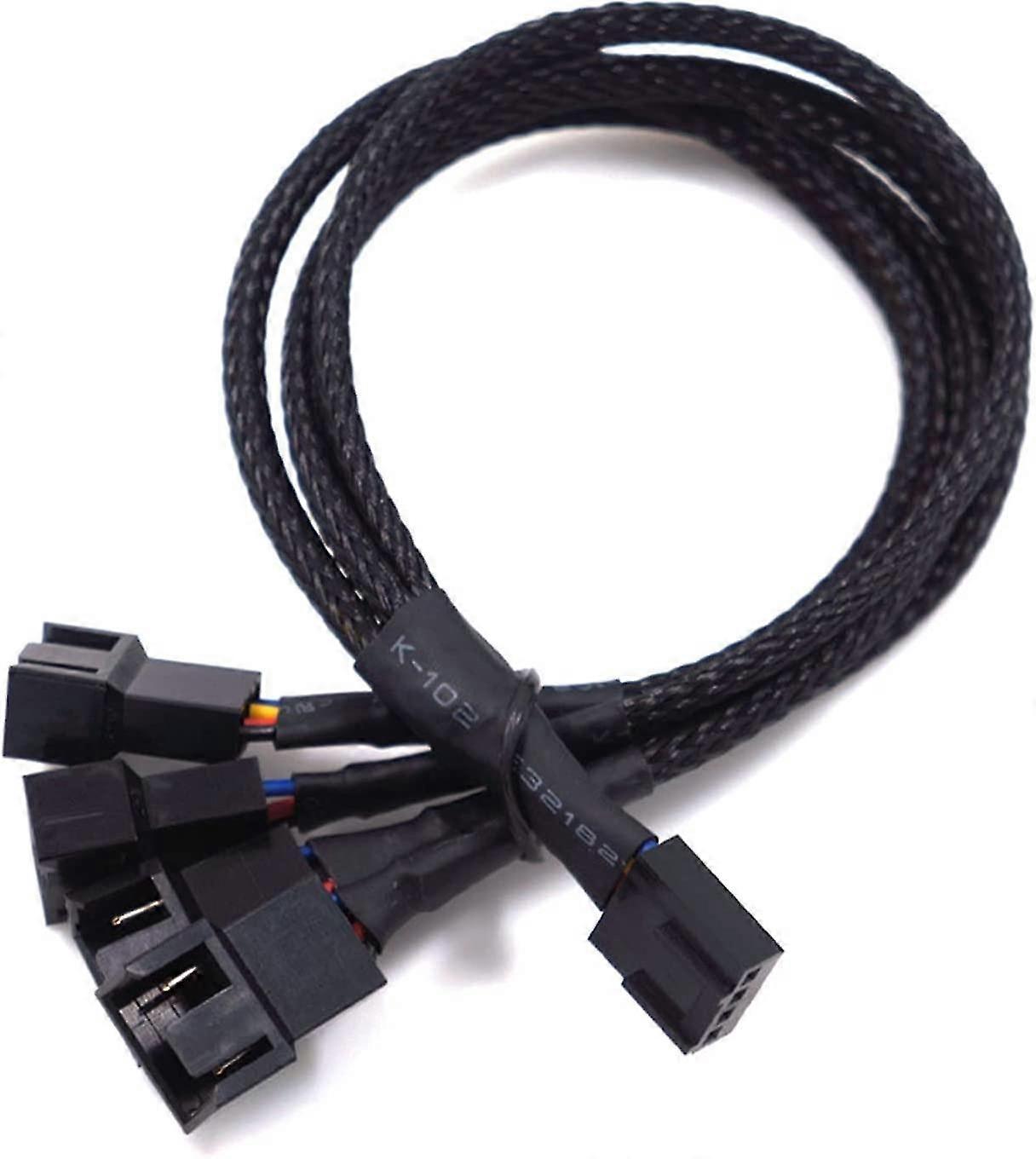 Pwm Fan Splitter Cable 4 Pin Fan Splitter Computer Pc Fan Power Cable 1 To 4 Acsergery Gift