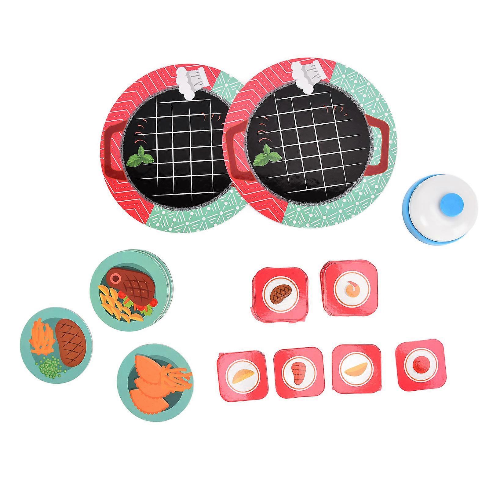 Children Card Toys Food Puzzle Board Matching Game Toys Early Educational Learning Cognition Toys