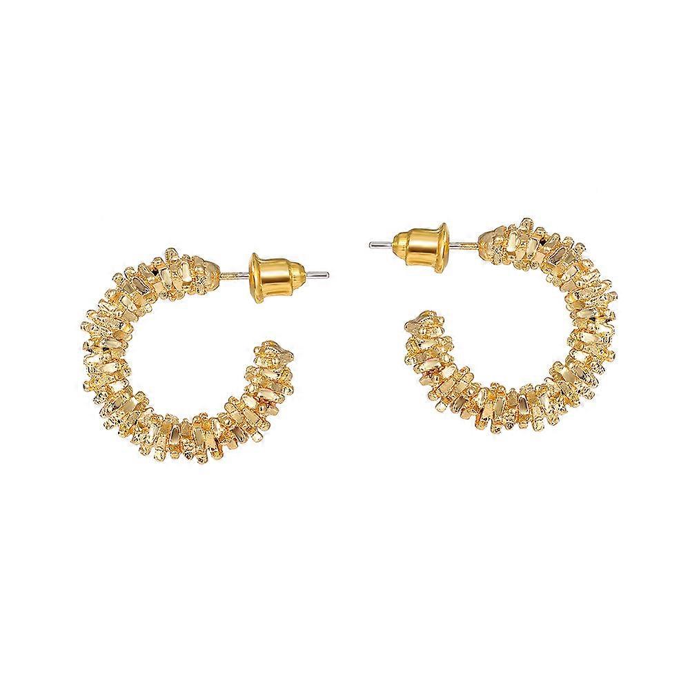 Women's hoop earrings, statement earrings, gold