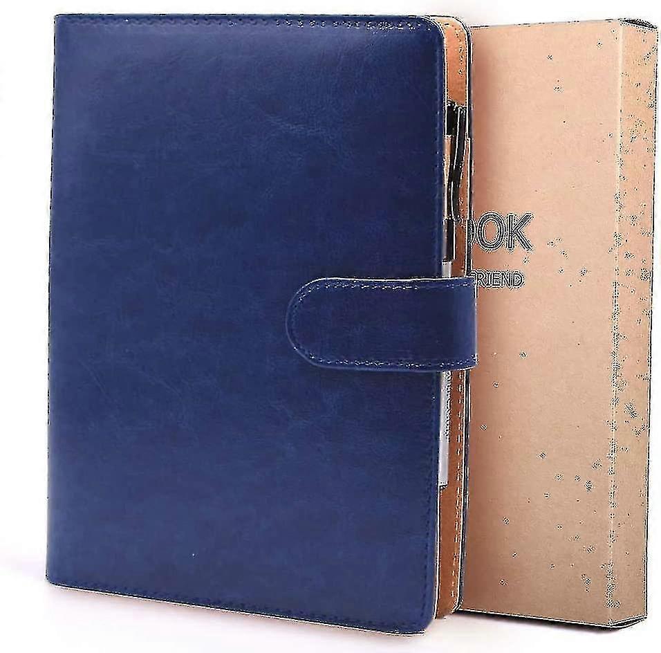 Notebook A5 Leather Filofax Refillable Diary Executive Conference Folder 6 Ring