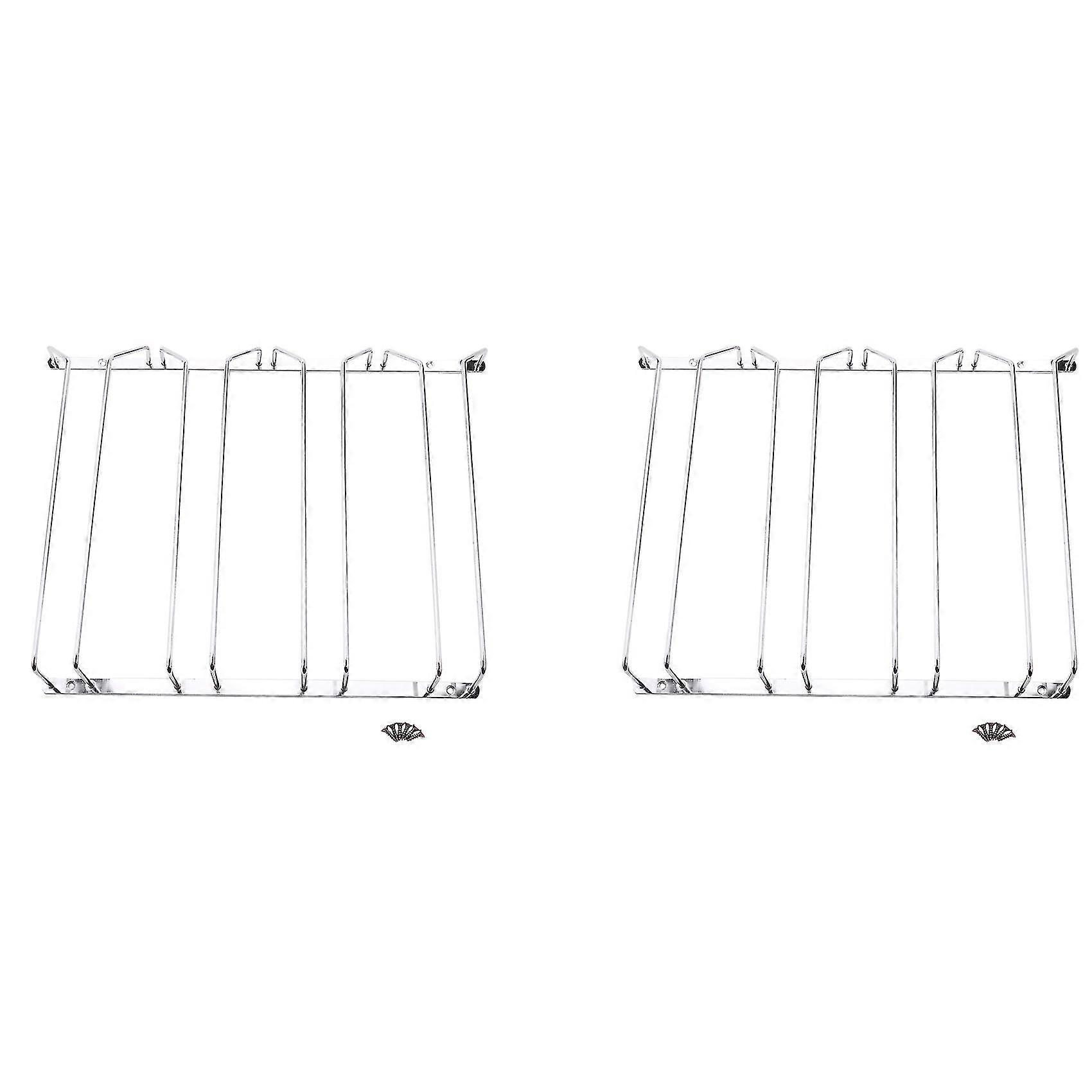 2x Und Er Cabinet Stemware Wine Glass Holder Storage Rack de armazenamento 2,17 polegadas de profundidade