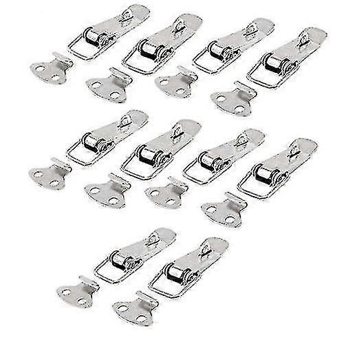Tone Stainless Steel Hardware Toolbox Drawer Toggle Latch Silver 10pcs