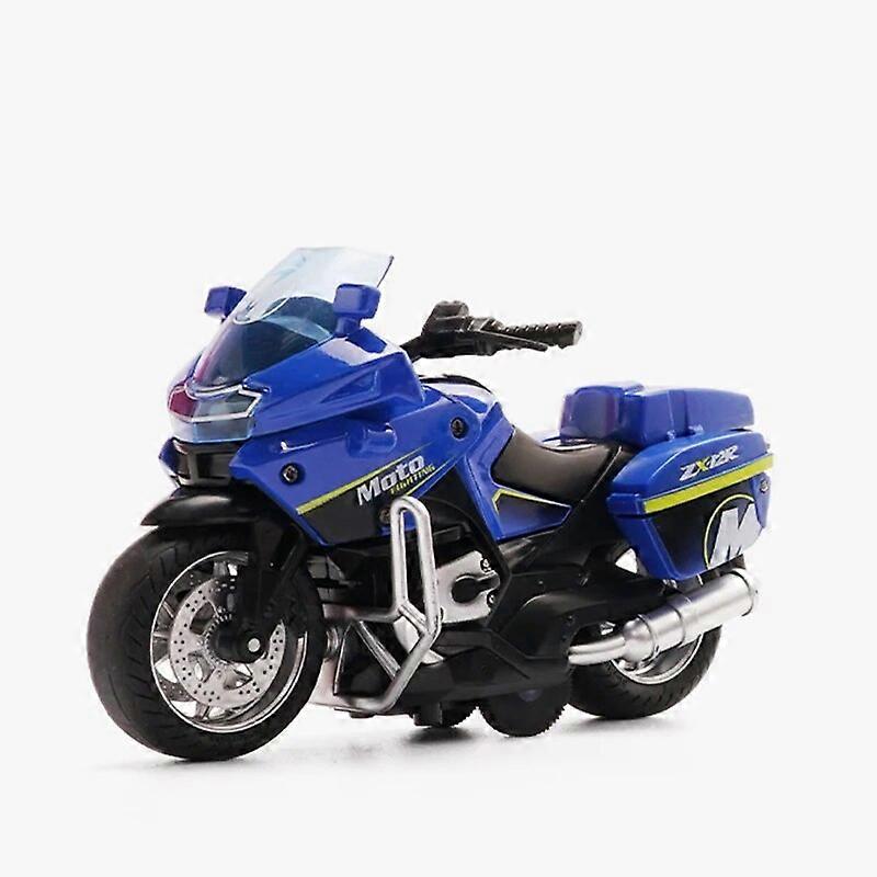 Brinquedos Infantis Simulação Iron Ride Polícia Motocicleta De Volta Para A Força Liga Carro Modelo 4d Com Luzes Corrida deslumbrante