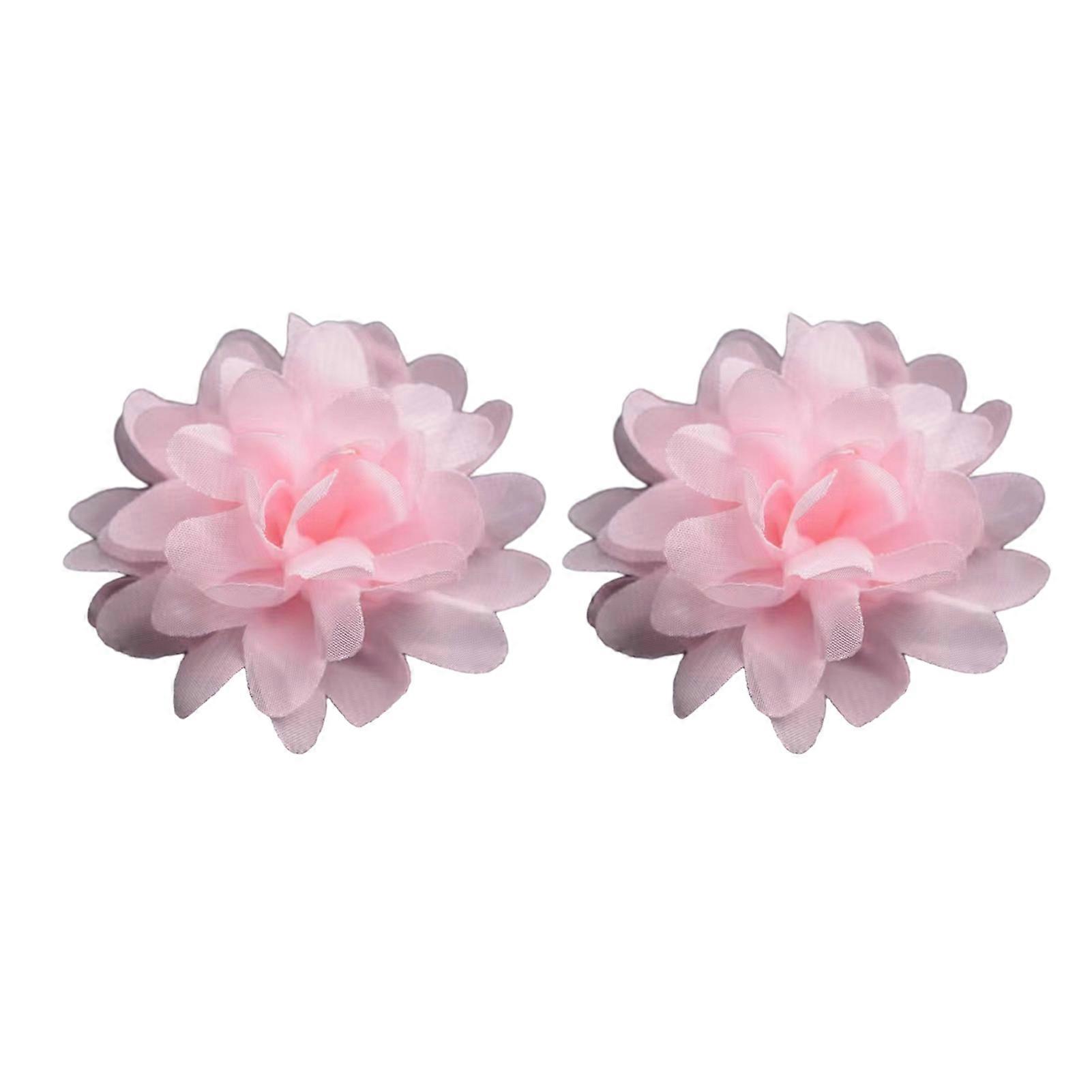 2Pcs Hand Flowers Reusable Eye-catching Lightweight Attractive Long Lasting Decorative Cloth Singing Stage Finger Floral Rings Party Supplies KAESI