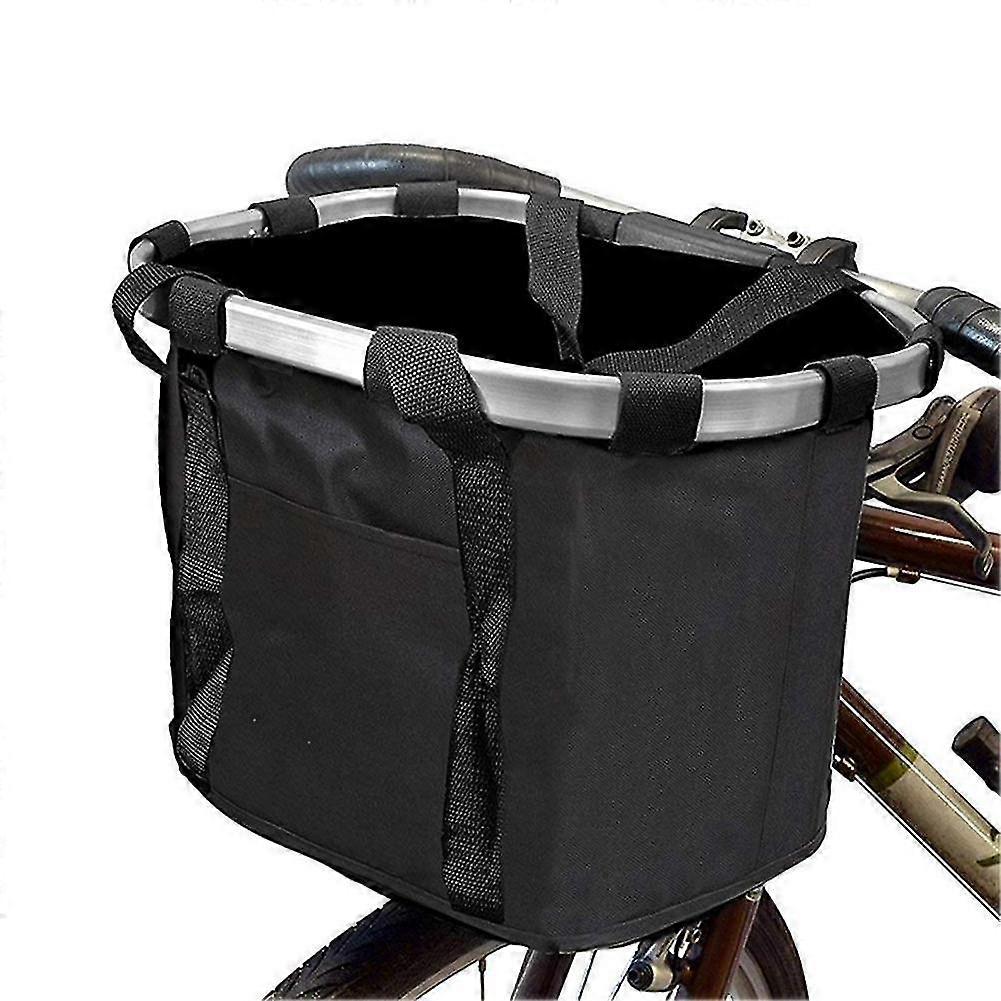 Collapsible And Detachable Front Bike Basket.