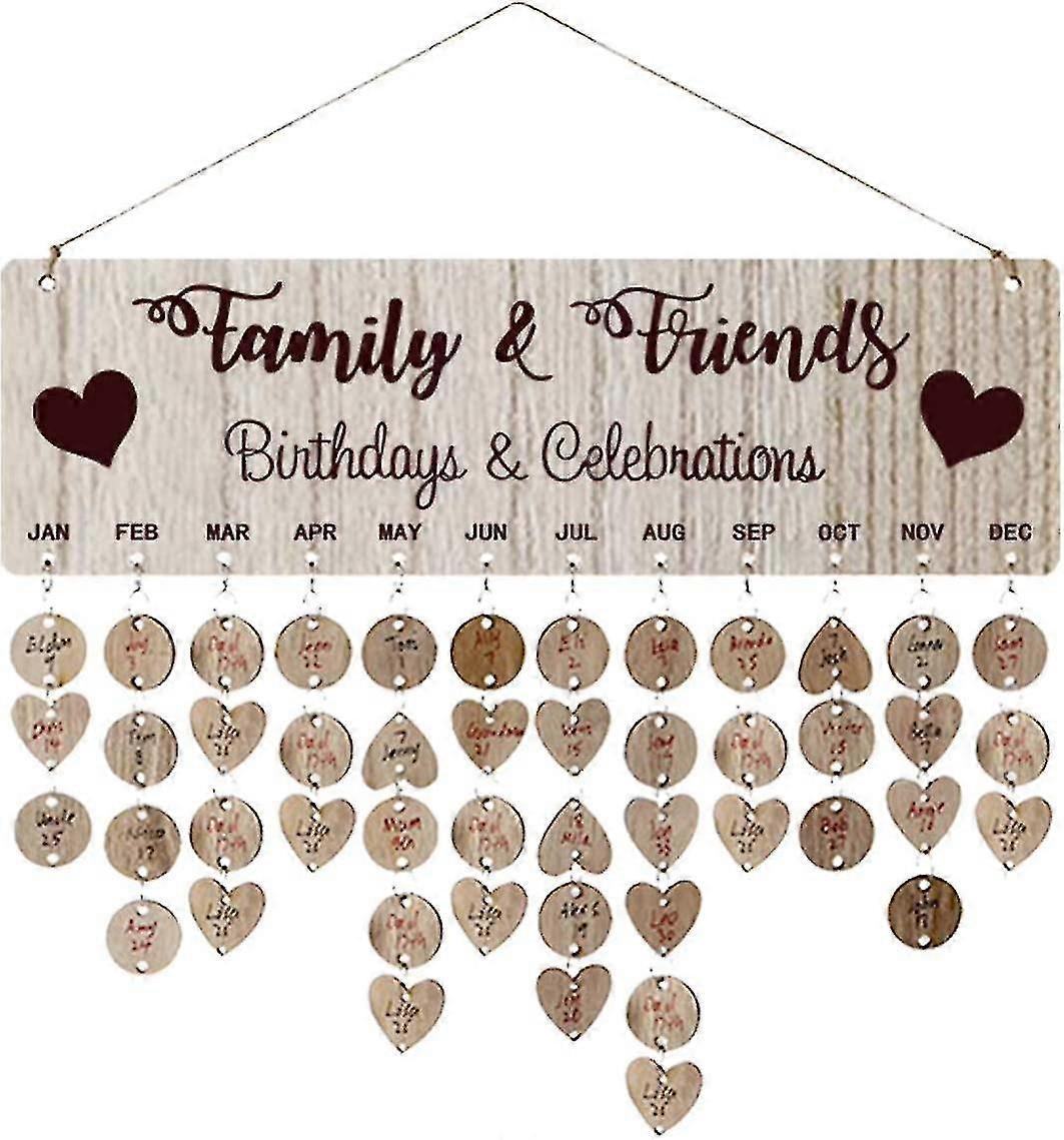 1 Set Creative Craft Gift Hanging Decoration Reminder Wall Calendar