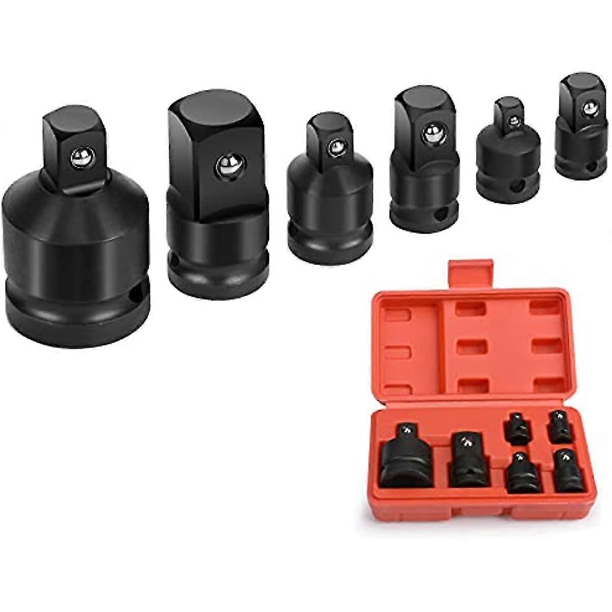 Impact Socket Adaptor Set Socket Wrench Adapters 6 Pcs Reducer Adapter For Converter Socket Set 14 38 12 34