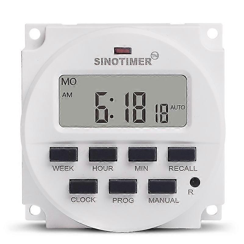 15.98 Inch Lcd Digital Timer 12v Dc 7 Programmable Time Switch Tm618n-4