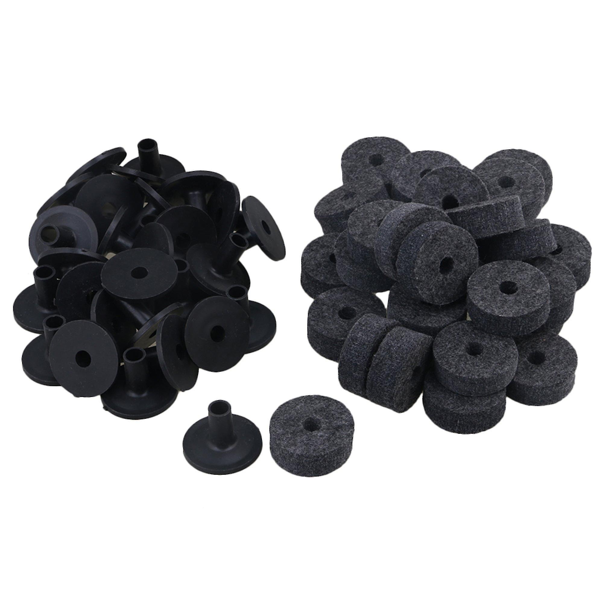 Drum Kit Mounting Hardware 20pcs 3.9x2.8cm Cymbal Sleeves + 3.5x1.5cm Felt Washers For Drum Kit