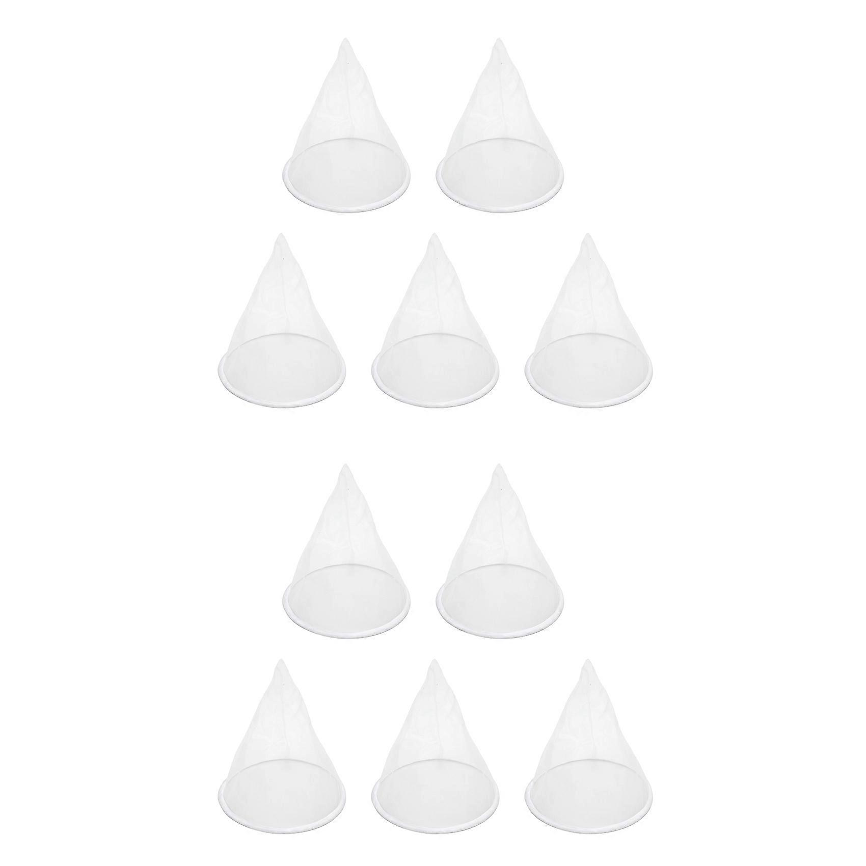 10PCS Beekeeping Equipment Bee Honey Filter Nylon Cone-Shape Honey Screener Bee Hive Bee Honey Tool
