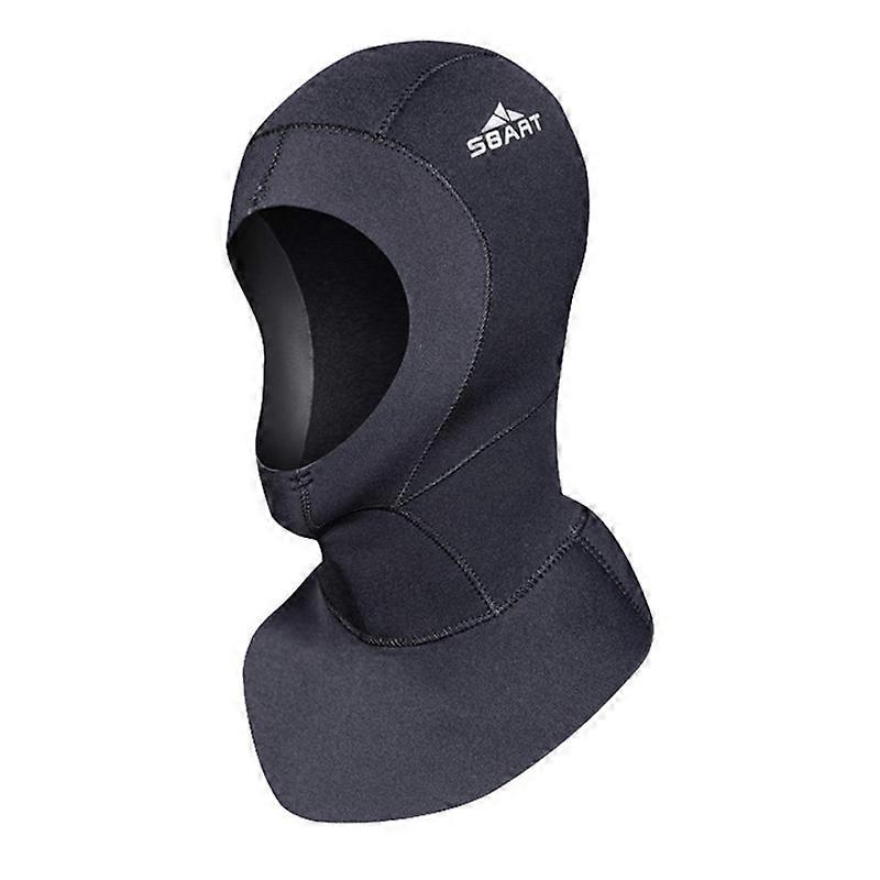 EVAGO Neoprene Scuba Diving Hood 3MM/5MM Wetsuit Diving Cap for Men Women, Bib Dive Hood Warm Durable Stretchable for Snorkeling Surfing Kayaking Swim