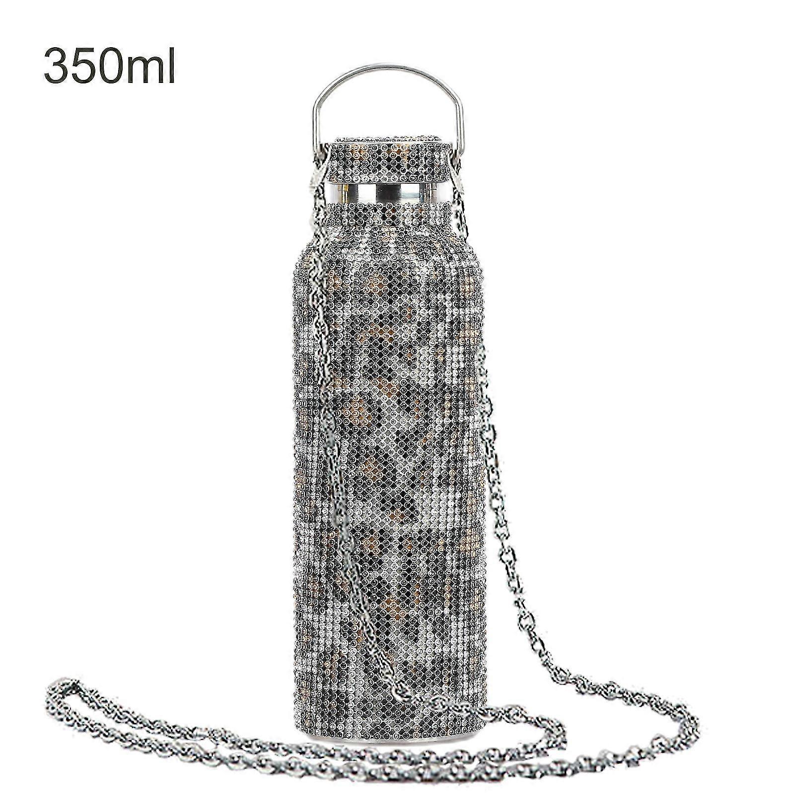 350ml/500ml/750ml μονωμένο μπουκάλι στρας ενσώτισε τη θερμομόνωση ανοξείδωτου ανοξείδωτου παιδιών μονωμένο φλυτζάνι νερού για το ταξίδι