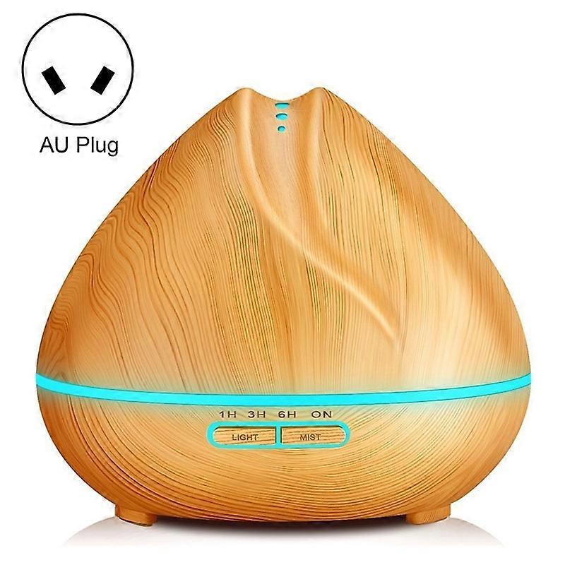 Peach Shape Wood Grain Remote Control Ultrasonic Humidifier