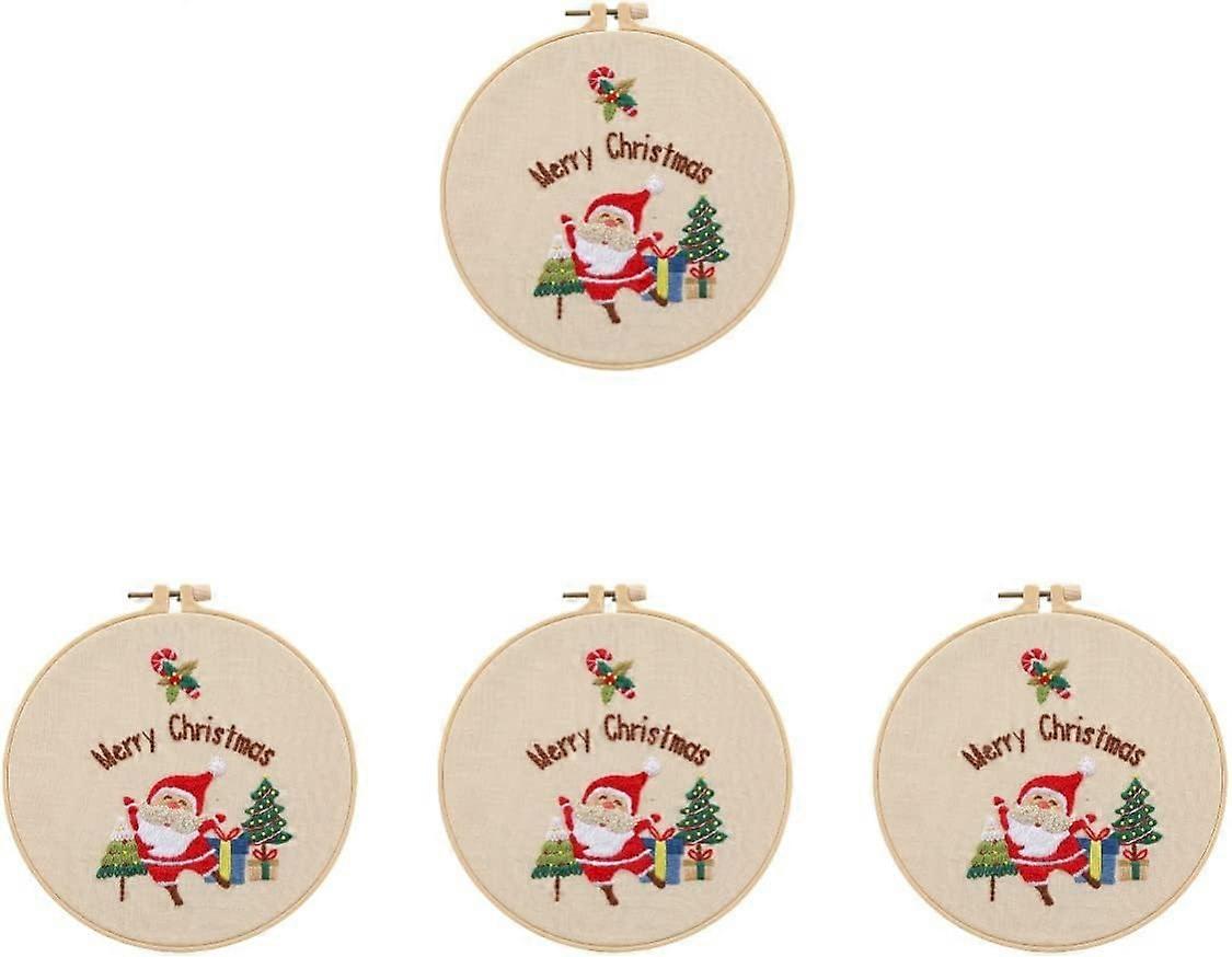 طقم عيد الميلاد الصليب مجموعة التطريز عيد الميلاد مجموعات التطريز المختومة لعيد الميلاد مجموعات التطريز مجموعات التطريز مجموعات التطريز لعيد الميلاد 4 قطع)