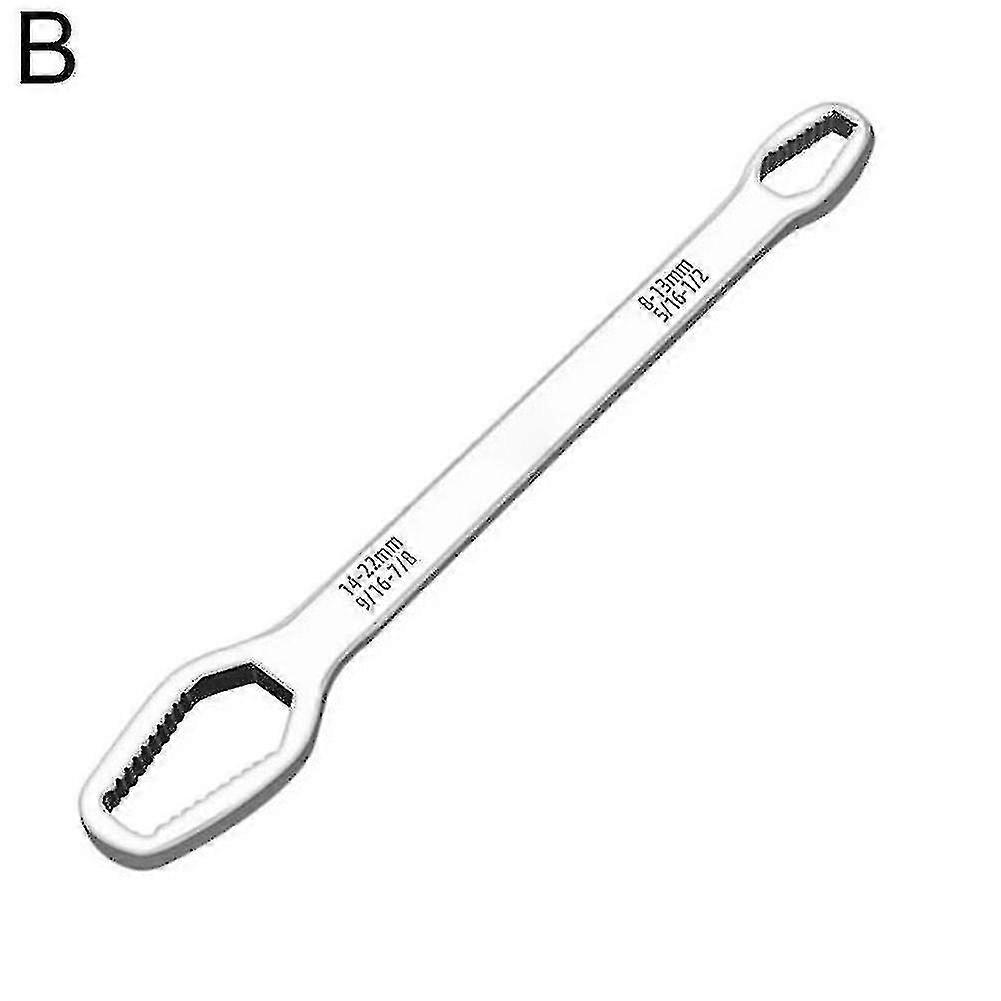 8-22mm Uniwersalny Klucz Torx Samodokręcanie Regulowane Okulary Klucz Deska Podwójna głowica Torx Factory Hand Tool (srebrny)