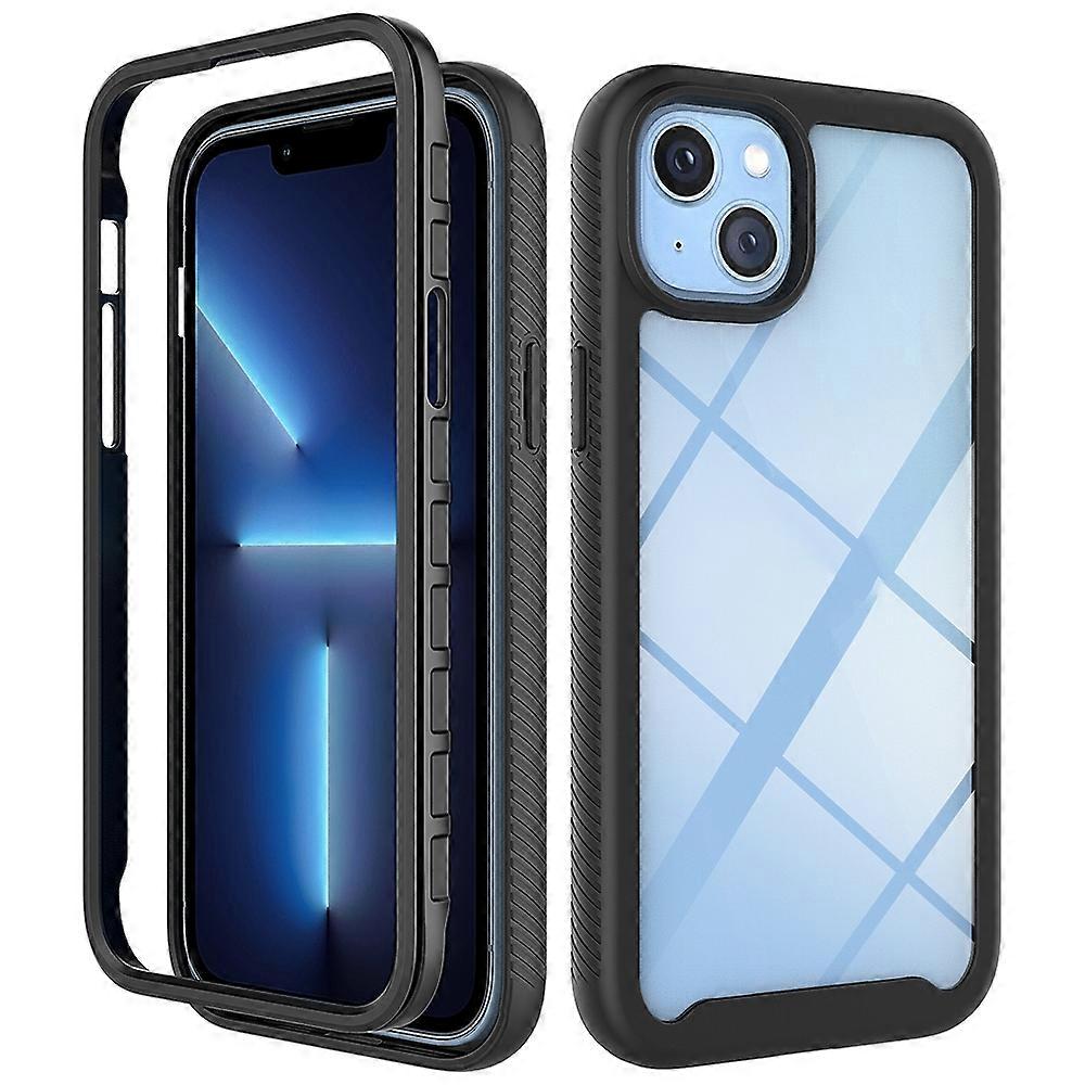 Starry Sky Solid Color PC + TPU Phone Case For iPhone 14