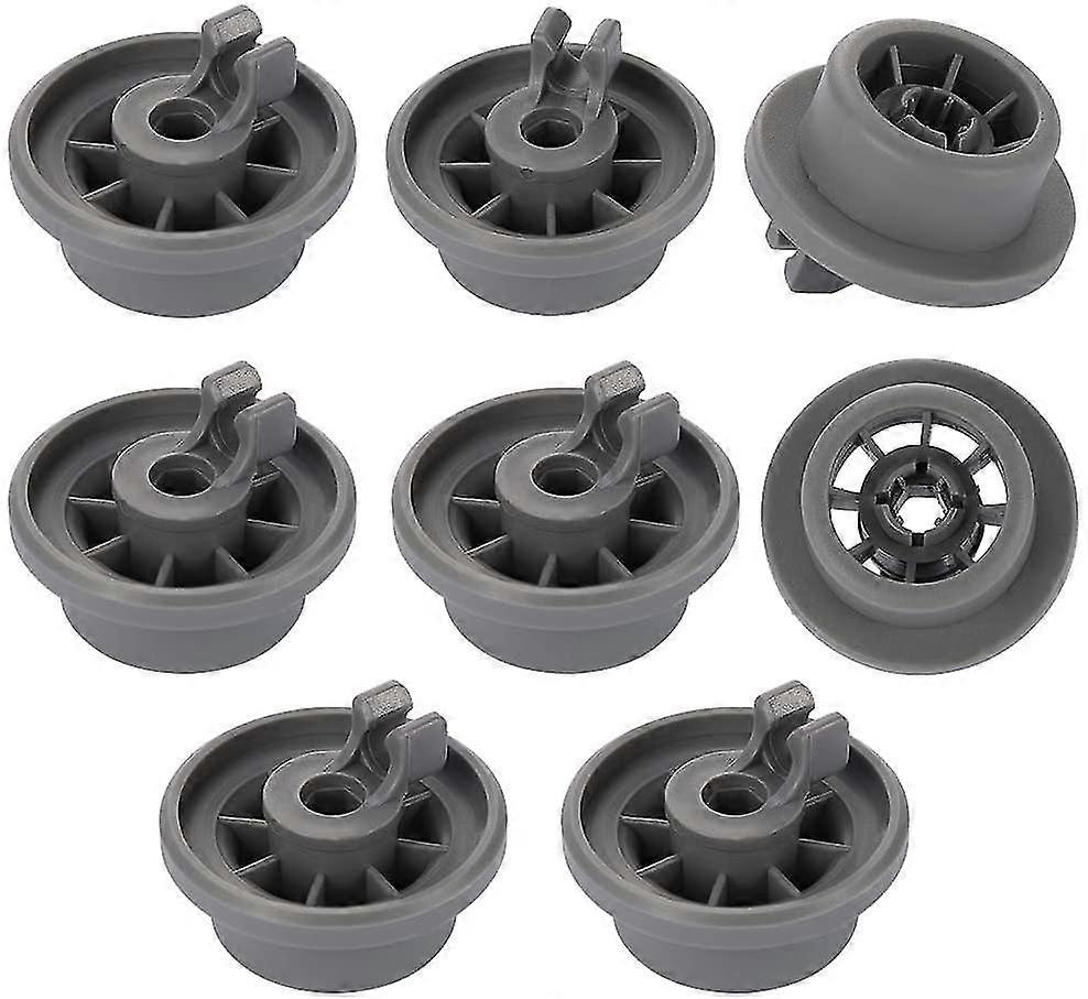 8 replacement dishwasher casters compatible with Bosch Kenmore and Neff Siemens dishwashers.