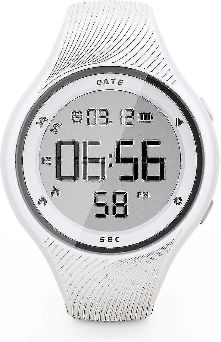 Digital Waterproof Pedometer Watch, Non-bluetooth Fitness Tracker, Step Counter, Distance, Vibrating