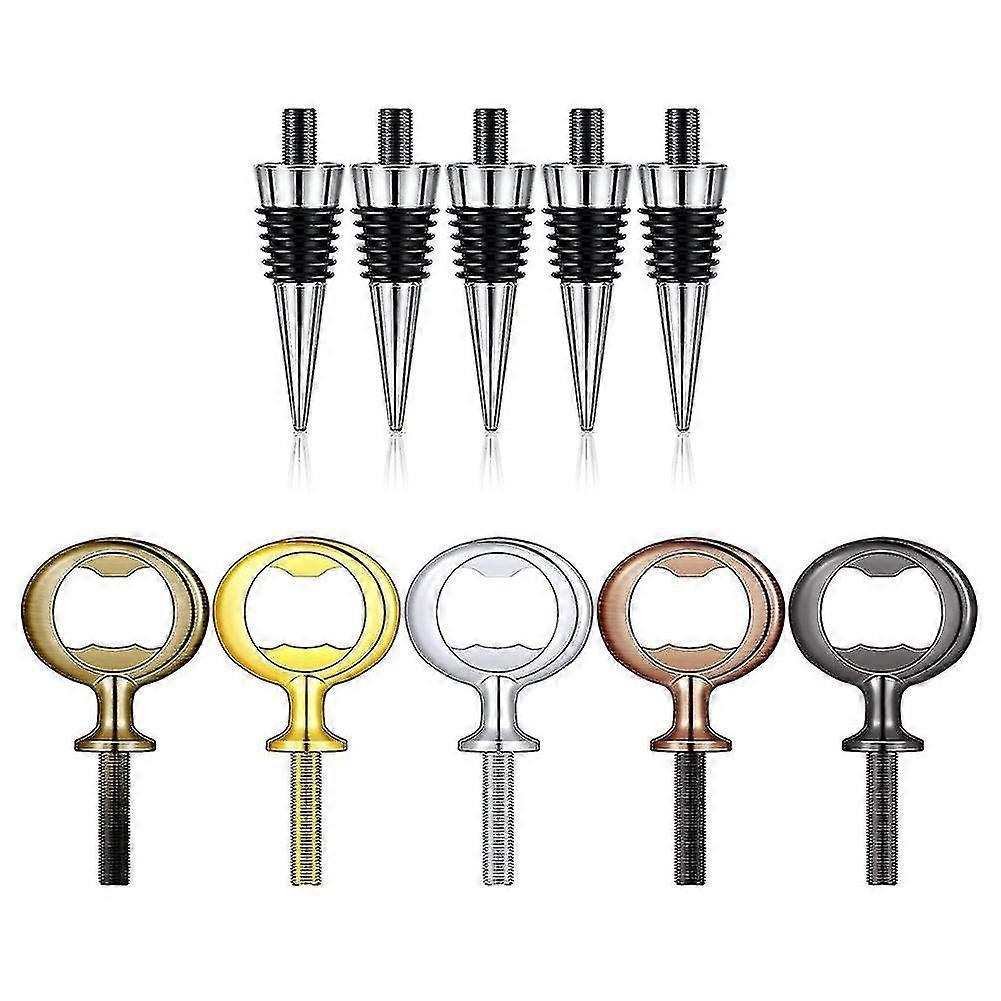 2024-wine Stopper,blank Bottle Opener Set For Wine Party Wood Turning Diy