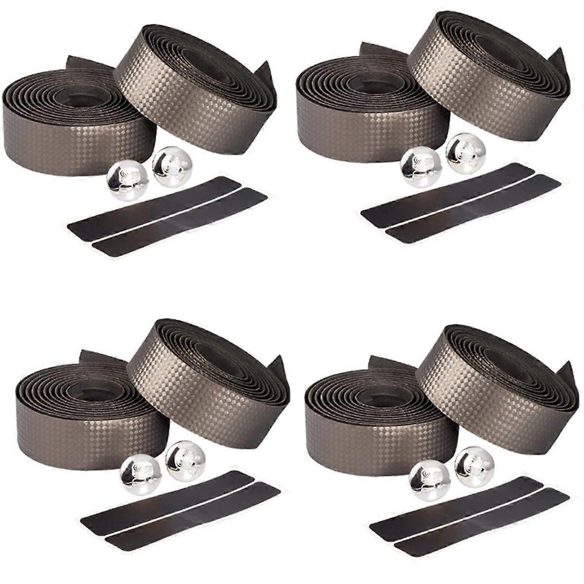 Breathable Carbon Pattern Bicycle Road Bike Straps Anti-Slip Shock-Absorbing Carbon Pattern Handlebar Tape As Shown