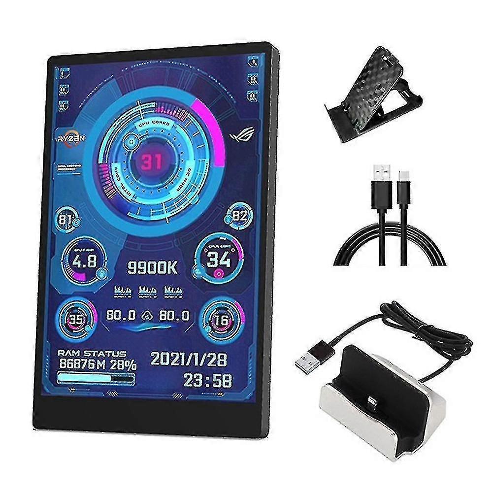 3.5 Inch Ips Computer Small Secondary Screen Usb Chassis Secondary Screen Computer Monitoring Secon