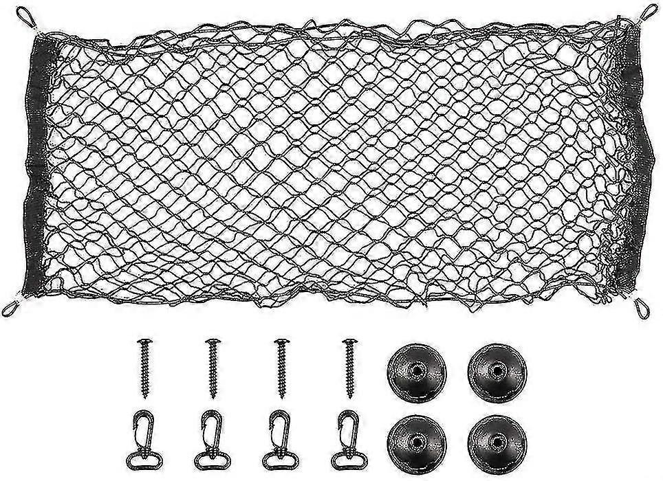 Nylon Storage Net 90 X 30cm Elastic Luggage Net Rear Trunk Organizer