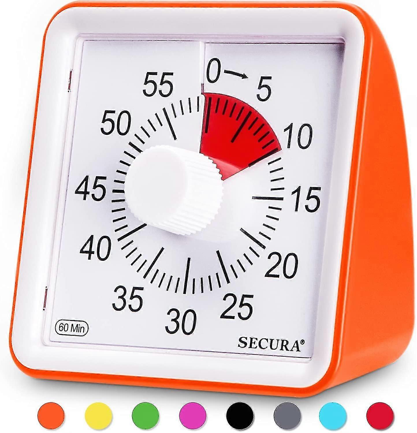 60-minute Visual Timer, Classroom Countdown Clock, Silent Timer For Kids And Adults