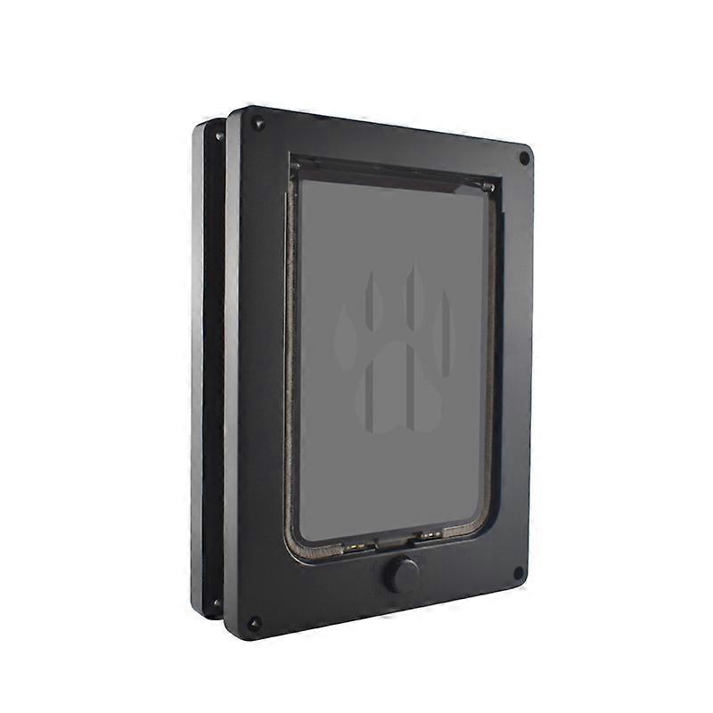 Drzwi odporne na warunki atmosferyczne, dla kotów i psów, trwałe, zamykane na zatrzask, odpowiednie do drzwi wewnętrznych i zewnętrznych, 26 * 7,5 * 35 CM