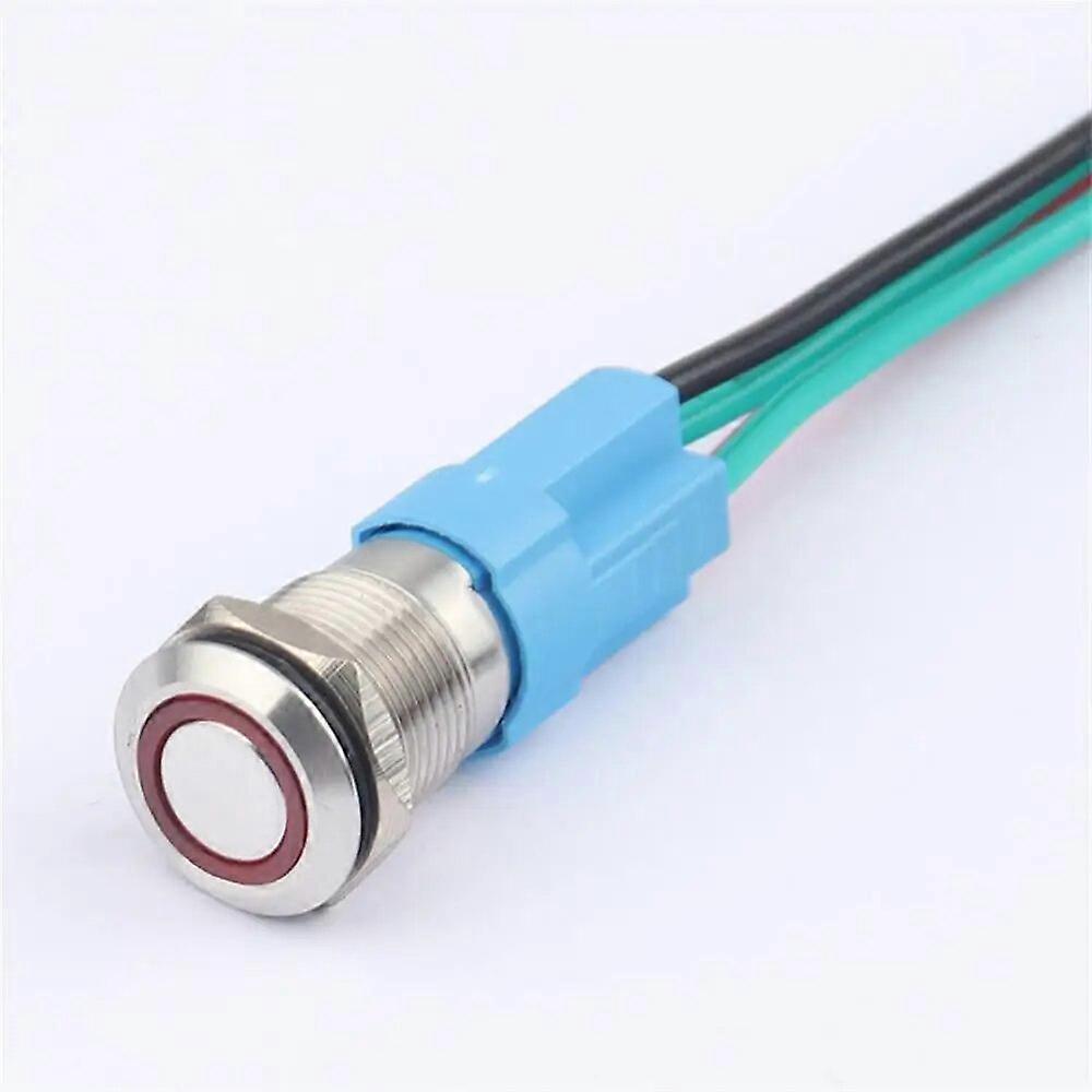 12mm Metal Button Switch Self-locking Self-duplex With Light Start Power Button Switch 12mm Metal Push Button Switch