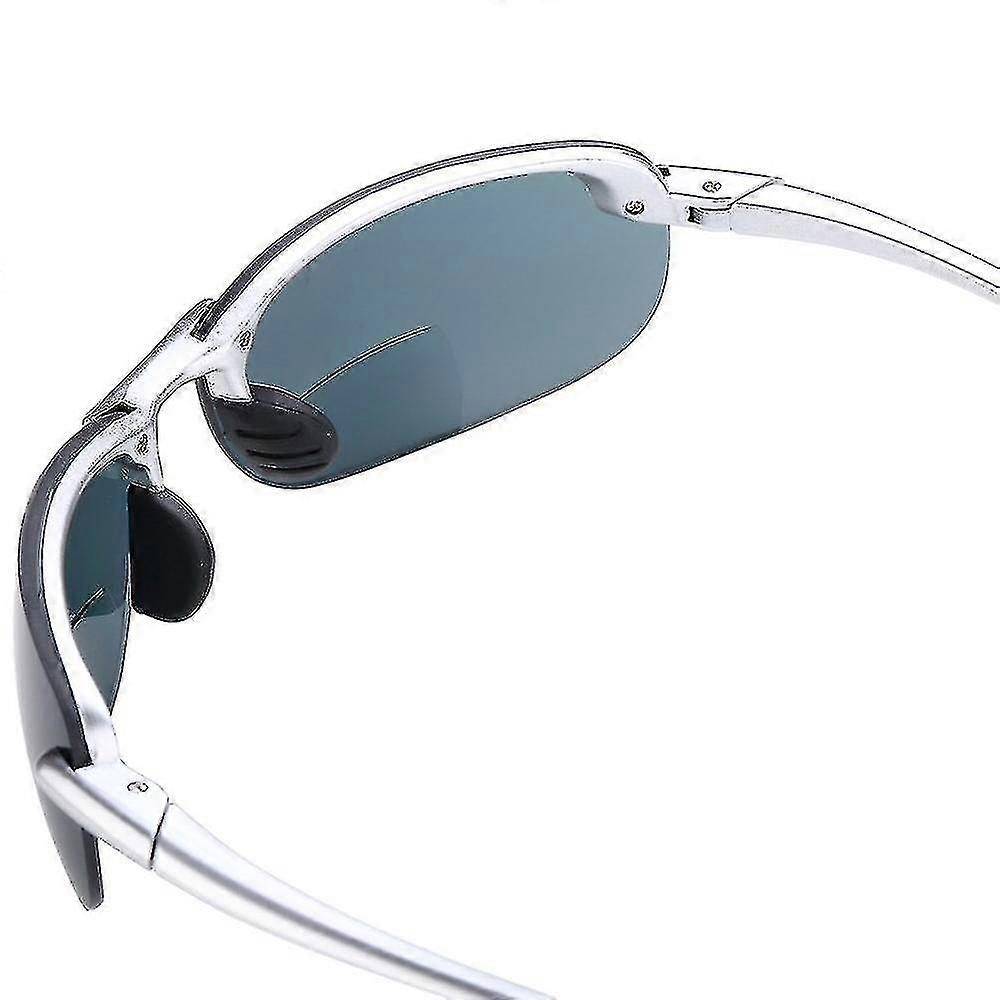 Polarized Bifocal Lightweight Sunglasses For Men And Women - Black - 1.00