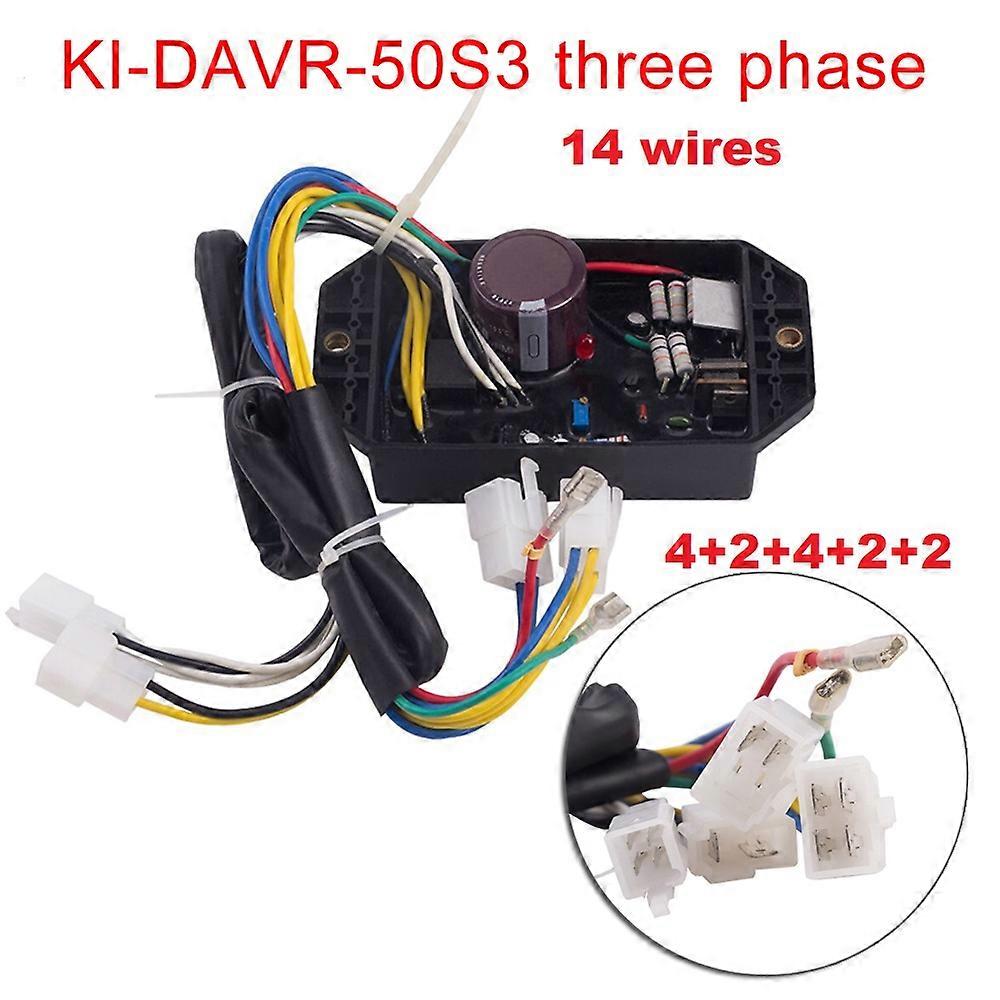 KI-DAVR-50S 50s KIPOR Generator AVR Automatic Voltage Regulator Single phase Volt Stabilizer 10 wires KDE6500T KDE6700T KDE3500T