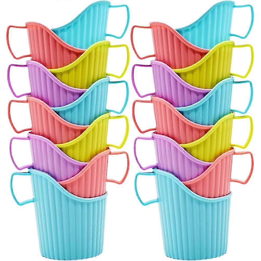 20 stk anti-skålding koppholder for engangs kaffepapirkopper (tilfeldig farge)