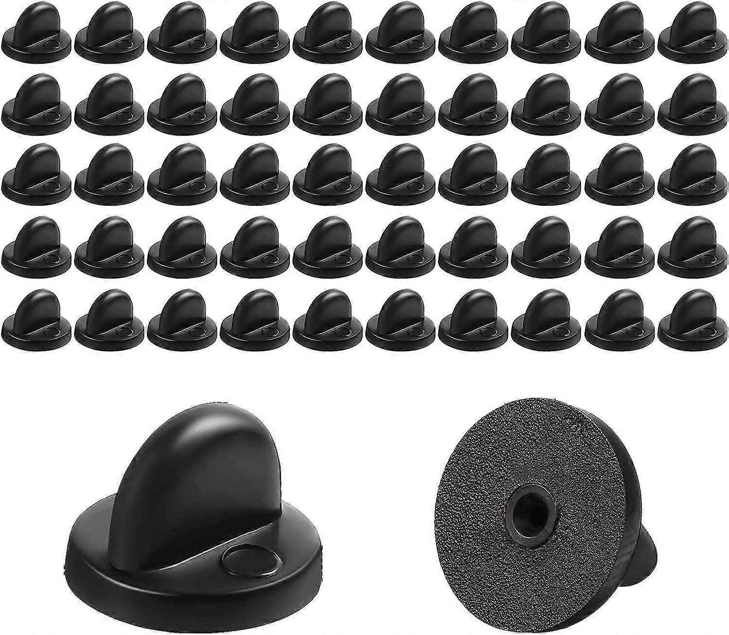 50pcs 11.5mm vlinder koppeling pin backing rubber pin backing vervanging uniform locking pin jarretelle tie pin houder