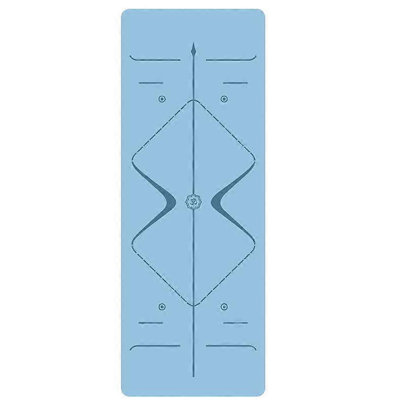 2023 Natural Rubber Hot Yoga Mats with Position Line Anti-Slip Workout Floor for Pilates/meditation Fitness Exercise Mat Yoga & Pilates Blocks