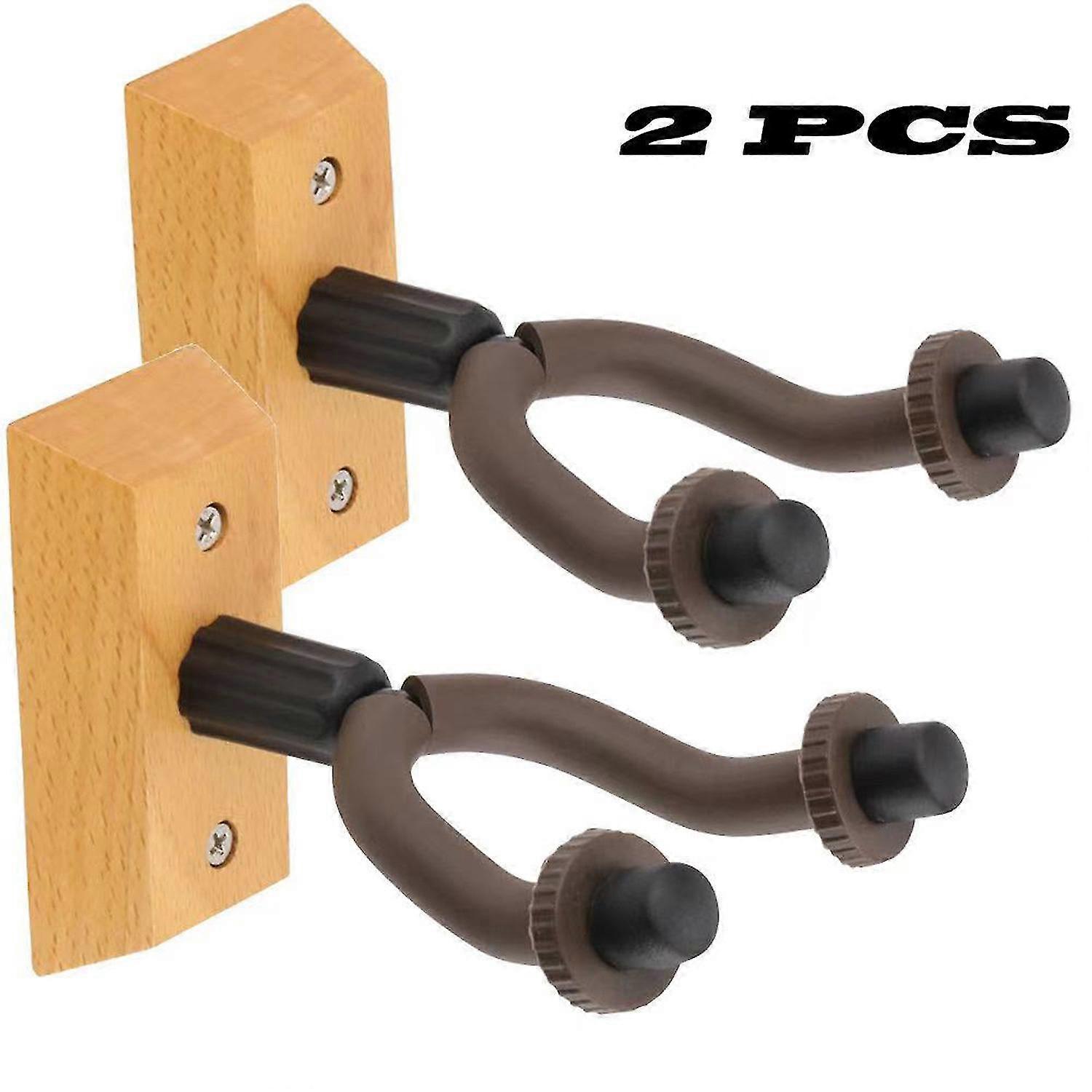 Guitar Holder For The Wall  Walnut Guitar Hook Guitar Wall Mount (2pcs)