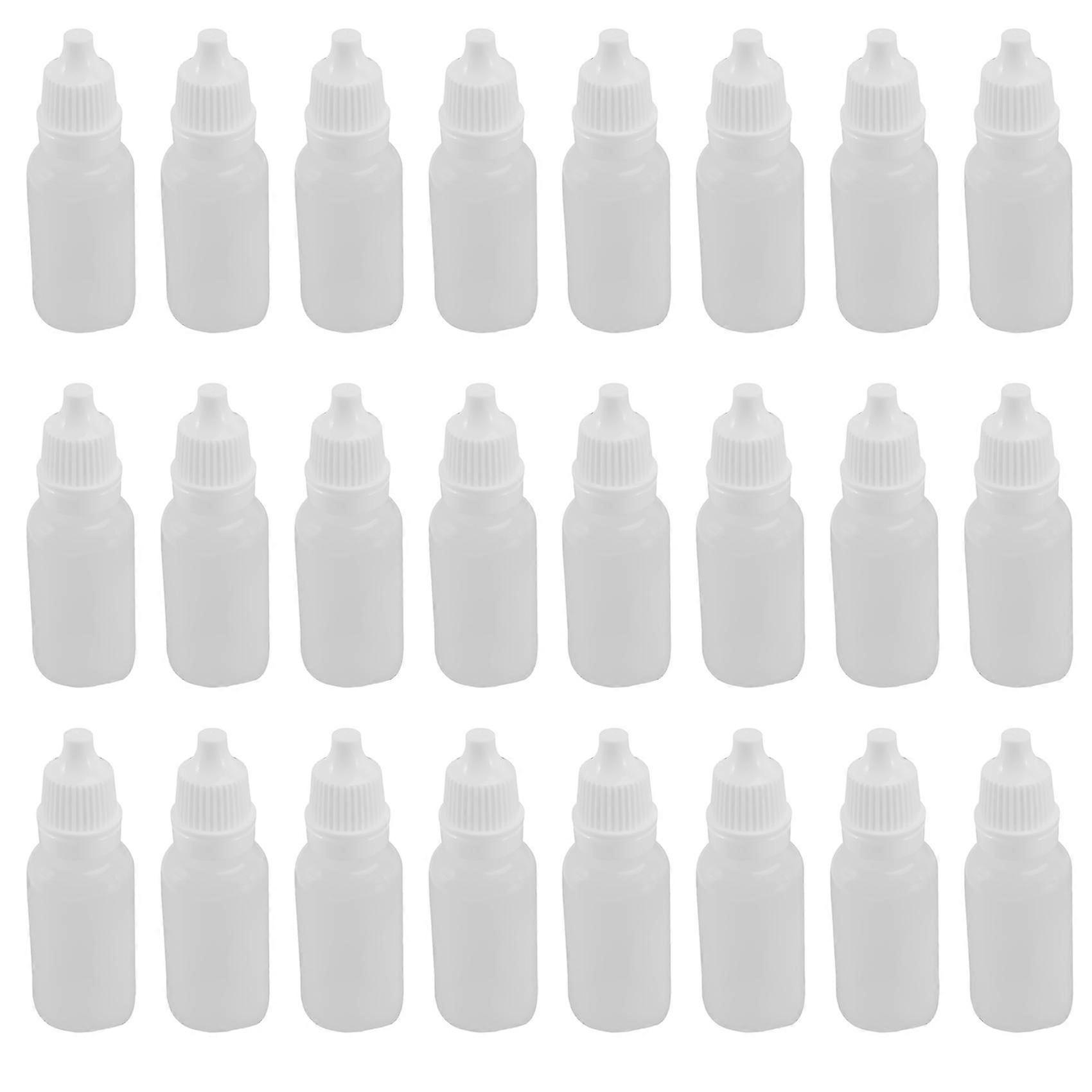 100pcs 15ml Empty Plastic Squeezable Dropper Bottles Eye Liquid Dropper Refillable Bottles